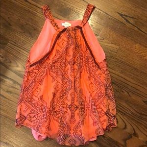 Coral Sundance printed tank